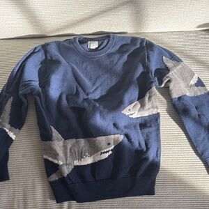 GAP Navy Shark Crewneck Sweater